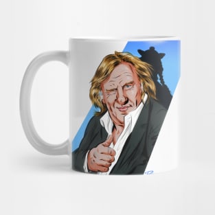 Gerard Depardieu - An illustration by Paul Cemmick Mug